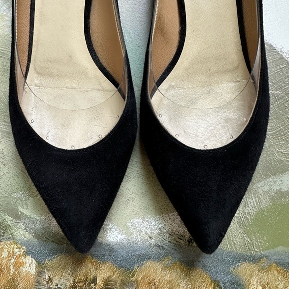 Francesco Russo Suede black & clear PVC pumps size 6.5 - Picture 2 of 14